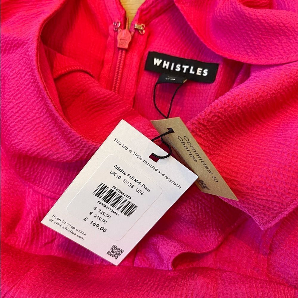 ADELINE FRILL MIDI DRESS - - Picture 6 of 7